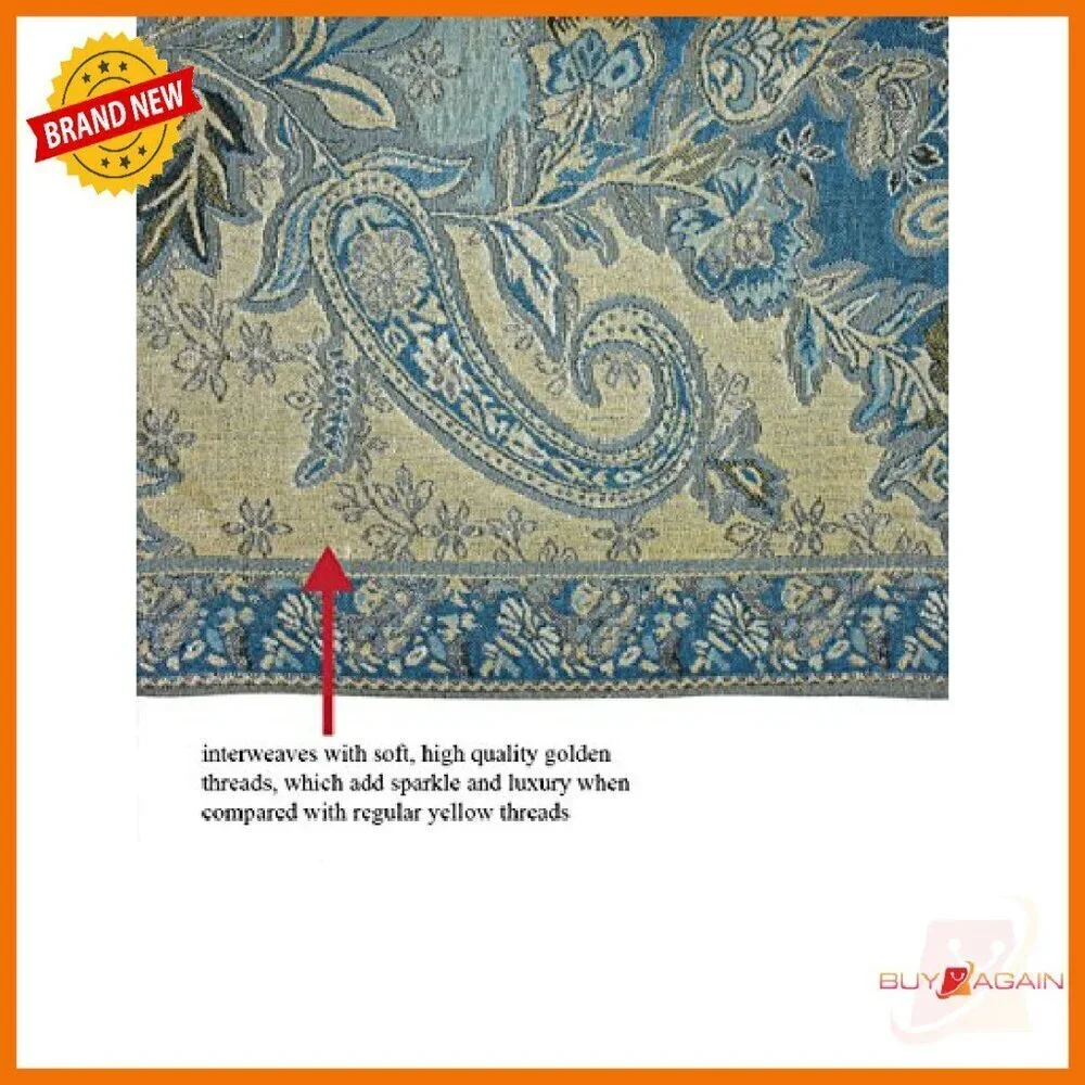 Reversible Rayon Scarf 27.5x69 Inches Thick Silky Wrap